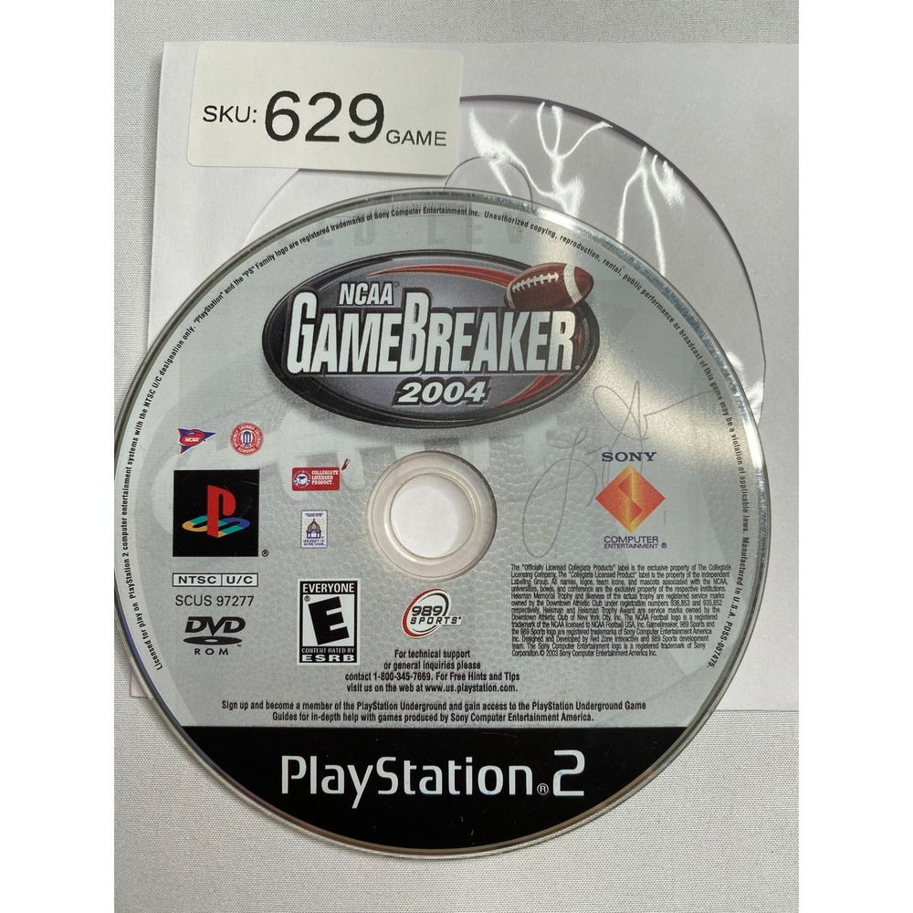 NCAA GameBreaker 2004 Sony PlayStation 2